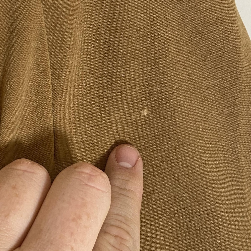 Coldwater Creek Pants Womens 12P Brown Moleskin Twill Straight Leg‎ Dress Petite - Picture 11 of 16